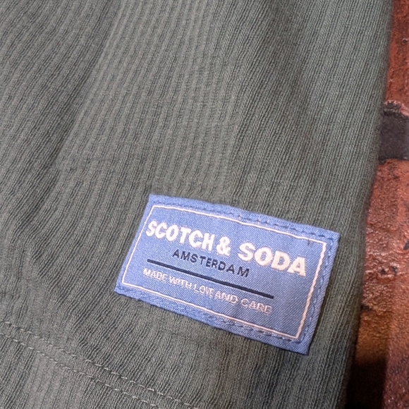 Men's XXL Scotch & Soda Designer Ribbed Cotton Tee T-Shirt - Picture 5 of 13